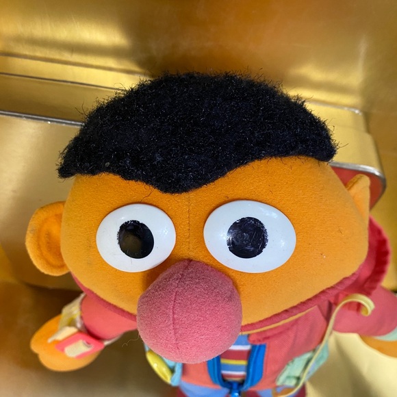 SESAME STREET VTG 1990 ERNIE DRESS ME UP PLAYSKOOL LEARNING COLlECTIBLE PLUSH - Picture 12 of 16